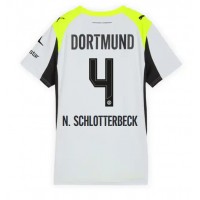 Stroje piłkarskie Borussia Dortmund Nico Schlotterbeck #4 Koszulka Wyjazdowej dla damskie 2025-26 Krótki Rękaw